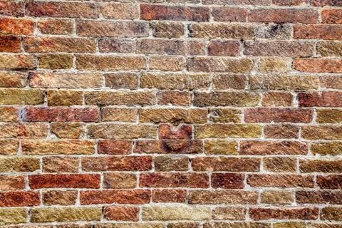 Red bricks wall Stock Photos