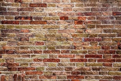 Red bricks wall Stock-Fotos