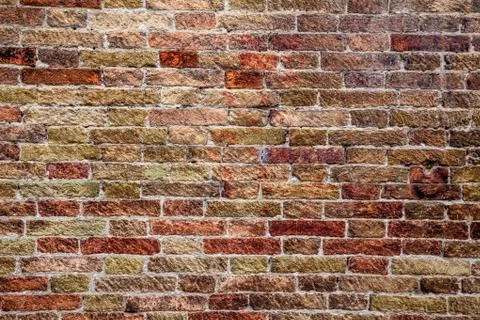 Red bricks wall Stock Photos