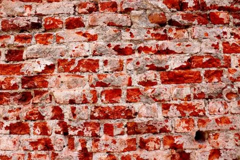 Red bricks wall Stock Photos