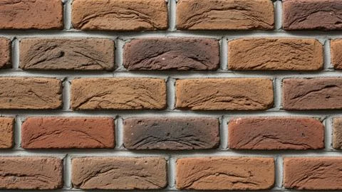 Red bricks wall texture closeup Stock Photos