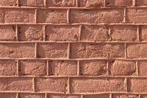 Red bricks wall texture. Concrete blocks wall background. Stock Photos