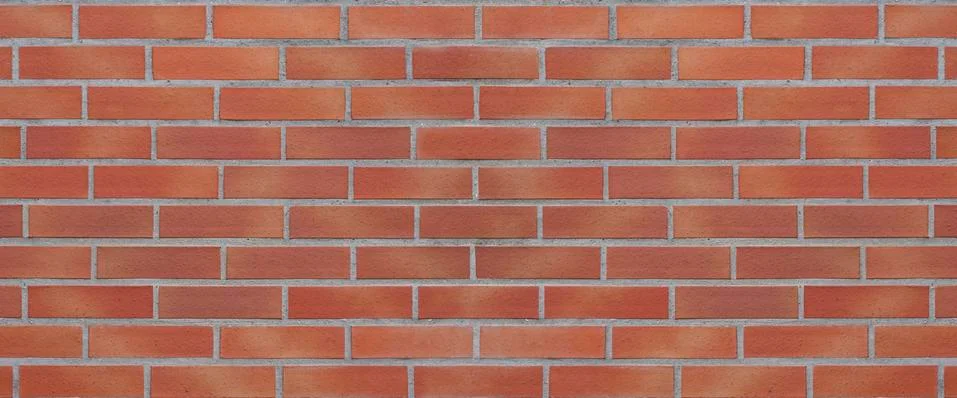 Red brickwall texture, large background or banner Fotos de archivo