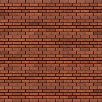 Red brickwork, seamless background. Stock Illustration