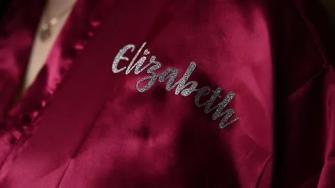 Red Bridesmaid Robe 動画素材 154432763