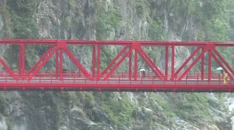 Red Bridge Stock Footage 42009564