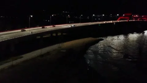 Red bridge Video stock 234986457