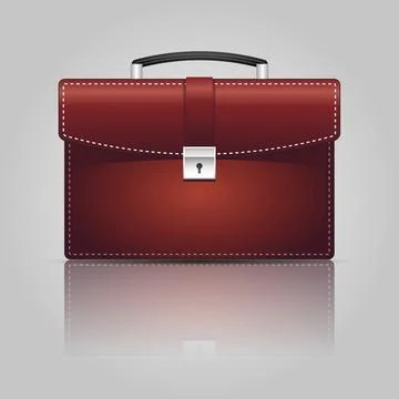 Red briefcase Stockillustratie