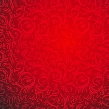 Red bright ornament Stock Illustration