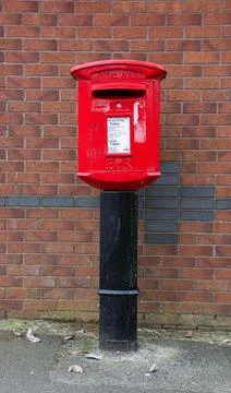 Red British Postbox Foto stock