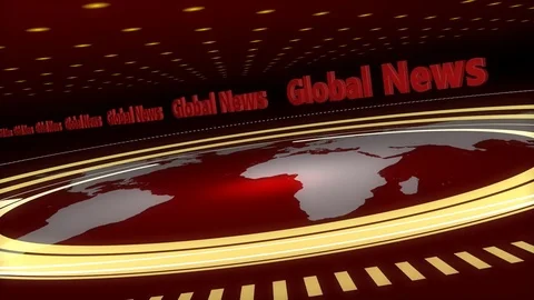 Red Broadcast Background Stock Footage 73848699