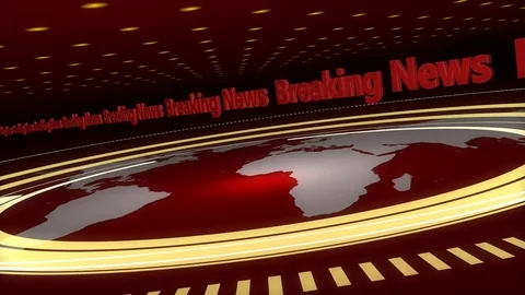 Red Broadcast Background Stock Footage 73848752