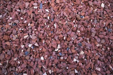 Red Broken Bricks Texture Background Stock Photos