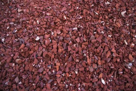 Red Broken Bricks Texture Background Foto stock