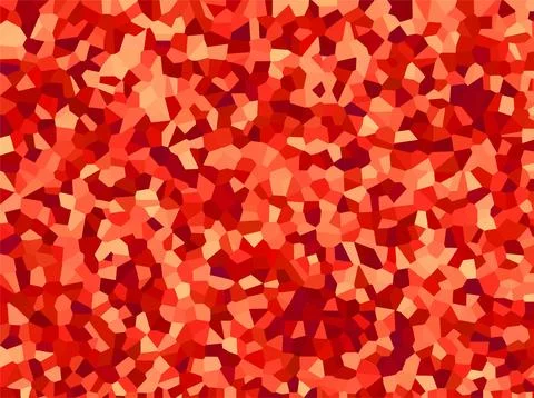 Red broken glass background vector. Modern digital polygonal design template. Stock Illustration