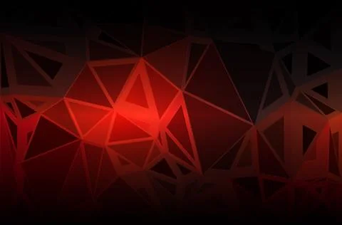 Red brown black random sizes low poly background Illustrazione stock