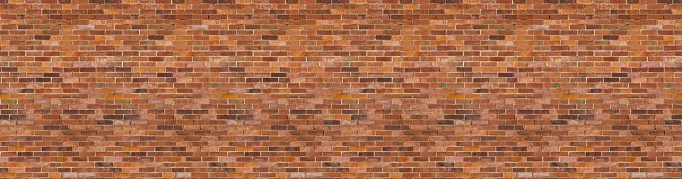 Red Brown Brick Wall background texture seamless pattern Foto stock
