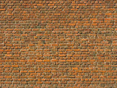 Red brown brick wall texture grunge background with vignetted corners Stock-Fotos