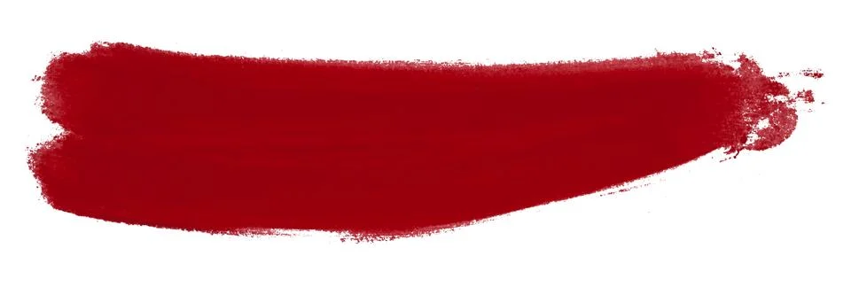 Red brush isolated on white background Stock Illustration