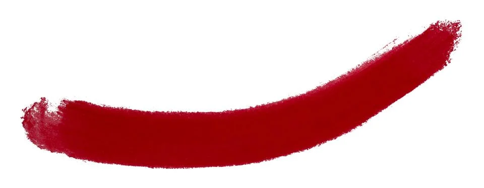 Red brush isolated on white background Stock Illustration