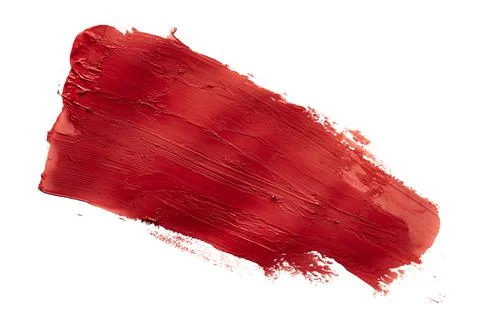 Red brush isolated on a white background Stock Photos