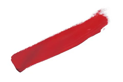 Red brush isolated on a white background Stock Photos