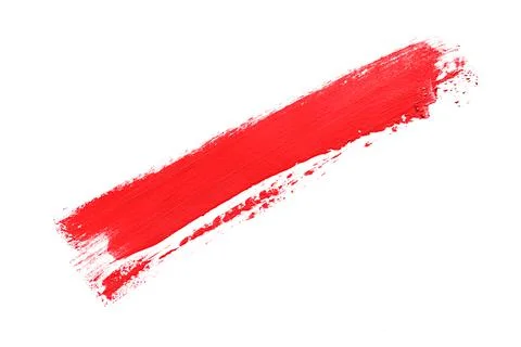 Red brush isolated on a white background Stock Photos