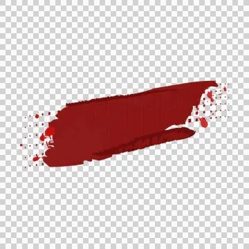 Red brush stroke abstract element vector Stock Illustration