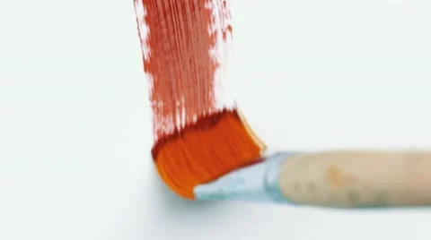 Red brush stroke Stock Footage 54670528