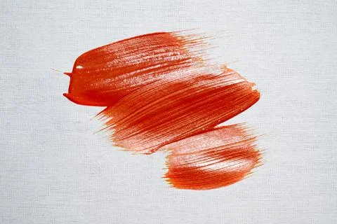 Red brush stroke Stock Illustration