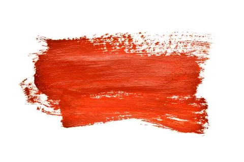 Red brush stroke Stock Photos