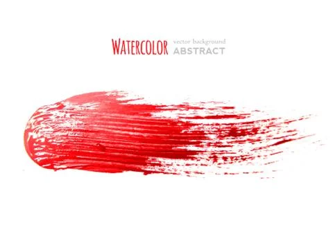 Red brush strokes -  backdrop for your text Stock Illustration