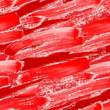 Red Brush Strokes Seamless Pattern Background or Texture Stock Illustration