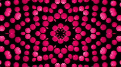 Red bubble shaped flower,Jewelry,neon,Cosmetics,pearls,gems,jade,precious-stones Stock Footage