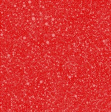 Red Bubbles Circles on Red Background Dots Stock Illustration