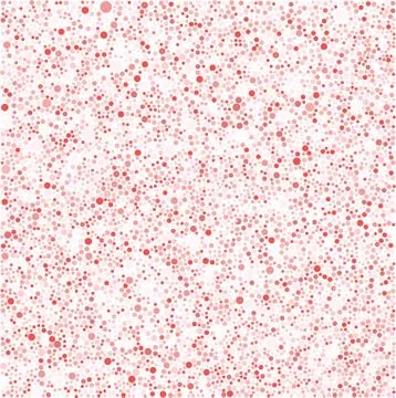 Red Bubbles Circles on White Background Dots Stock Illustration