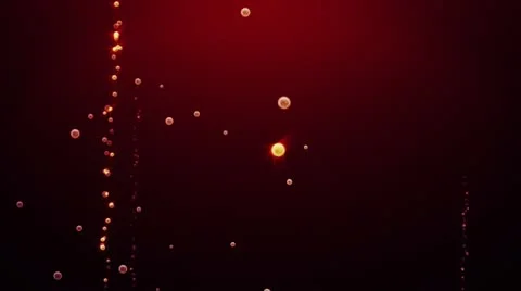 Red Bubbles Stock Footage 10859659