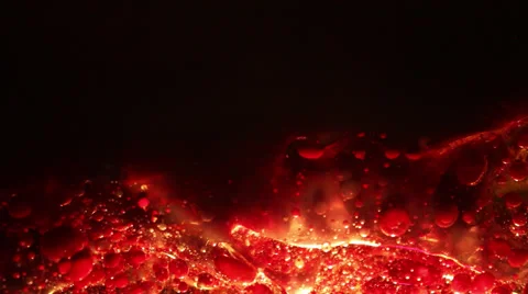 Red Bubbles Ocean Video stock 58080532