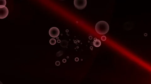 Red bubbles particles abstract background Stock-Footage 61468182