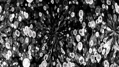 Red bubbles swirling outward through dark seamless cinematic abstract animation Stock Footage 340896666