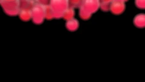 Red Bubbles Transition Stock Footage 100539129