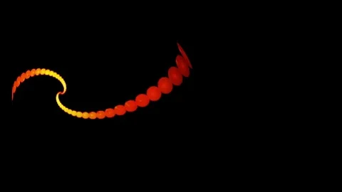 Red Bubbles Vortex Stock Footage 84836682