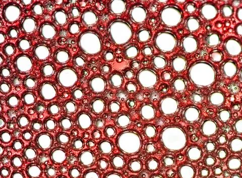 Red bubbly pattern 스톡 사진