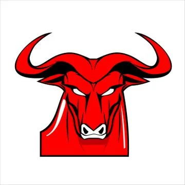 Red Buffalo Stock Illustration