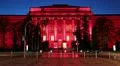 Red building of Kiev National University, Ukraine HD Footage