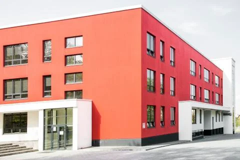 Red building Foto stock
