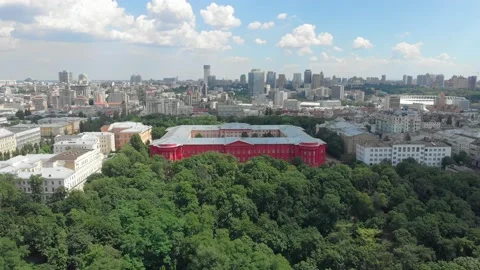 Red Building University Stock Footage 156699227