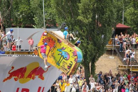 Red bull flugtag Foto stock