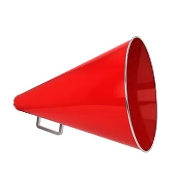Red bullhorn Stock Illustration