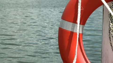 Red buoy 3 Stock Footage 11139076